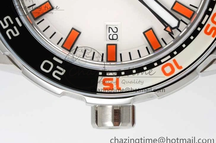 MIROTIME 0429 Aquatimer Automatic SS RSF 1:1 Best Edition White Orange Dial on Black Rubber Strap A Supportive 7069